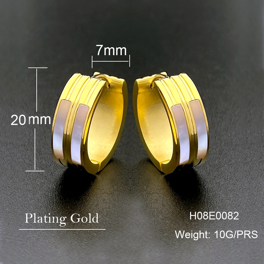 Женские и мужские серьги-клинья из нержавеющей стали 1 пара