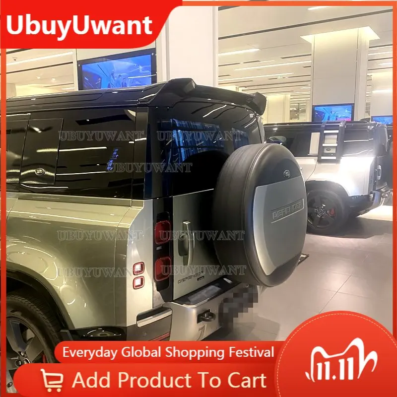 

Черный Задний спойлер UBUYUWANT из АБС-пластика для защиты крыльев Land Rover Defender 2020 2021 + спойлер заднего багажника, крыла, прочный
