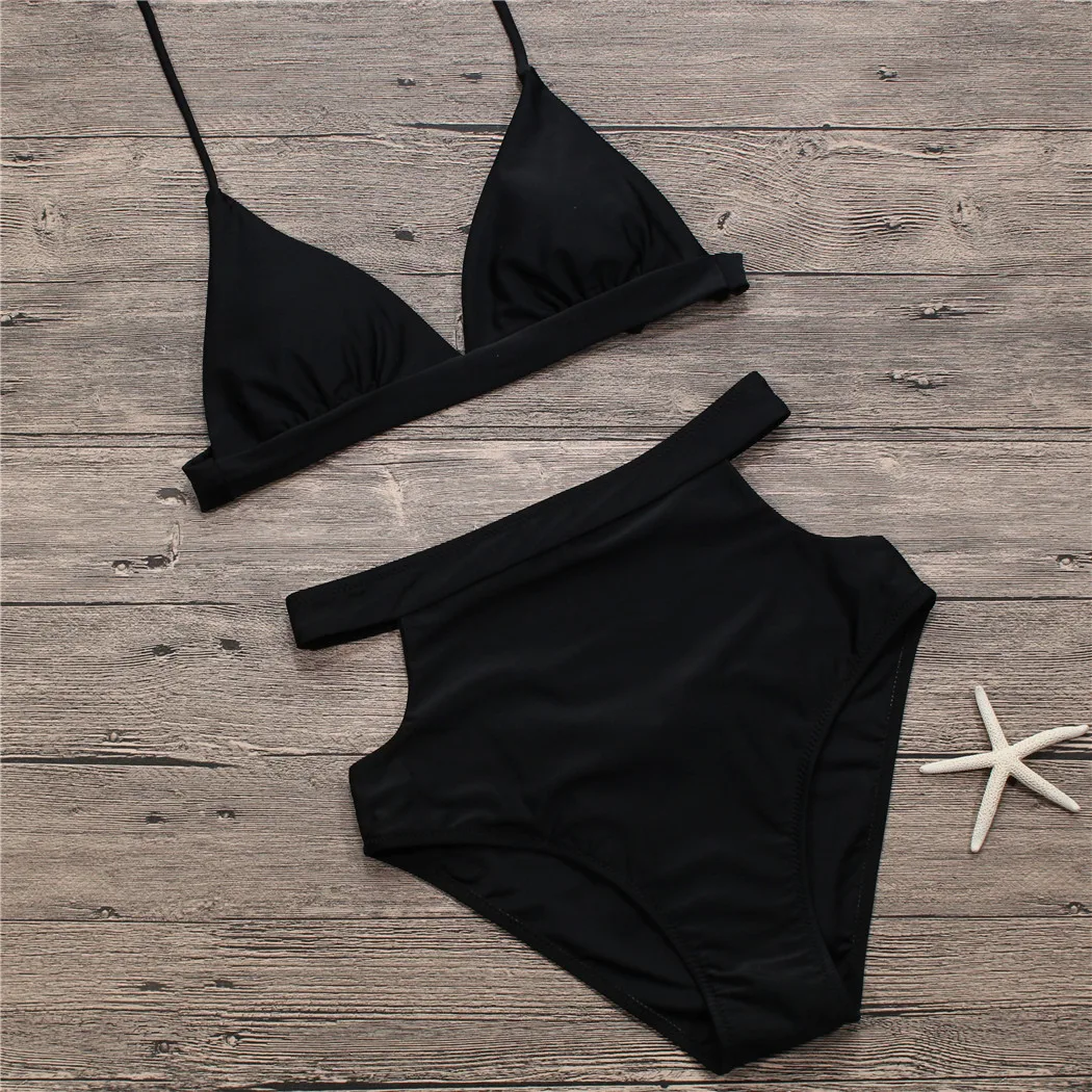 

Bathing Suits Swimwear Swimsuit Bikini Set New Black Plus Size for Women High Waist Bikinis Fits True to Take Your Normal Wire