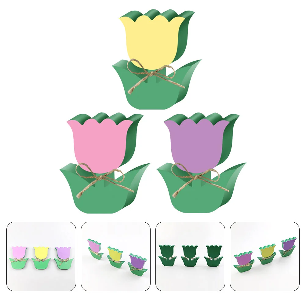 

3Pcs Decor Embellishments Flower Table Sign