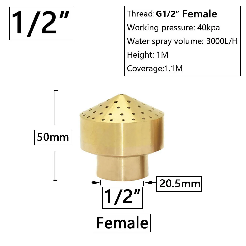 

Латунные разбрызгиватели фонтана KWZL