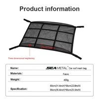 double layer car ceiling storage net car style roof organizers pocket with zipper interior stowing tidying mesh bag accessories