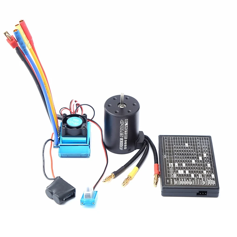 

3650 2300KV Brushless Motor & 45A ESC With Program Car Combo For 1:8/1:10 RC Car RC Boat Part