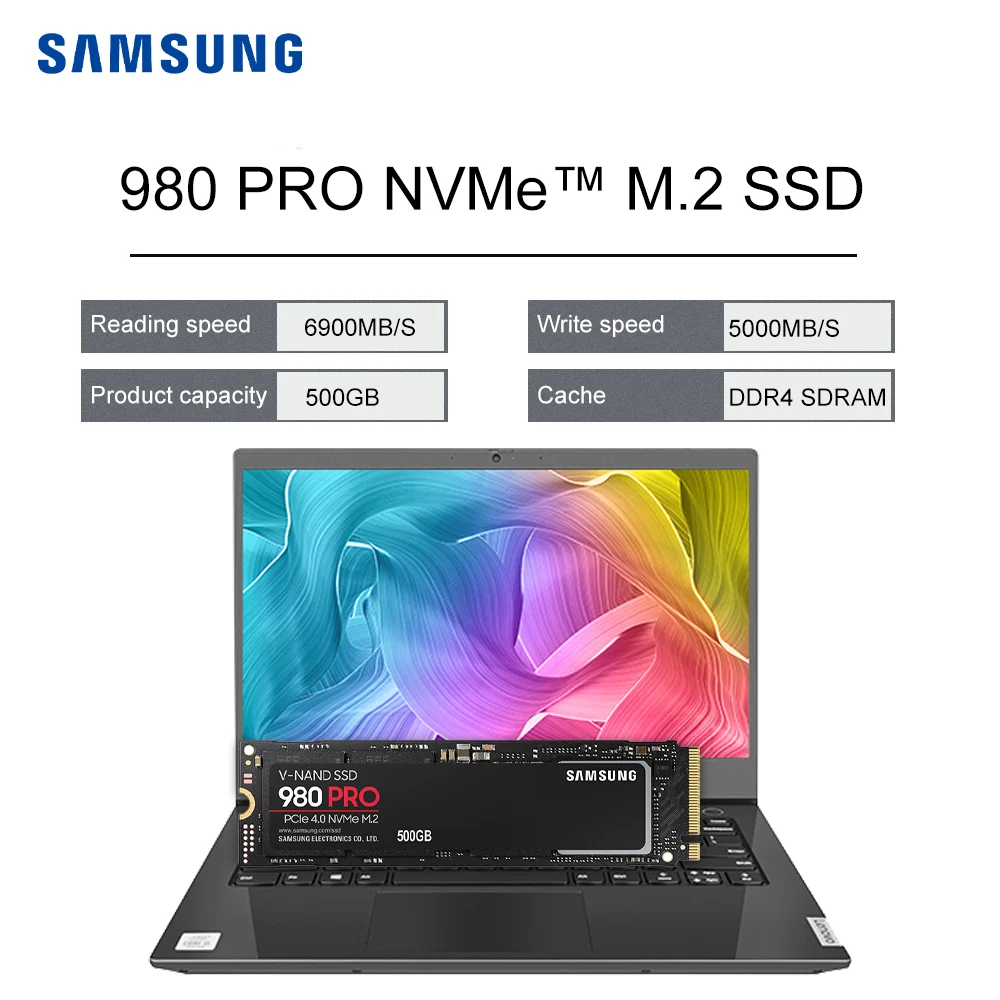    Samsung 980 PRO NVMe 4, 0 M.2 SSD 500G 1  2  M.2 2280 PCIe Gen 4, 0x4 NVMe   