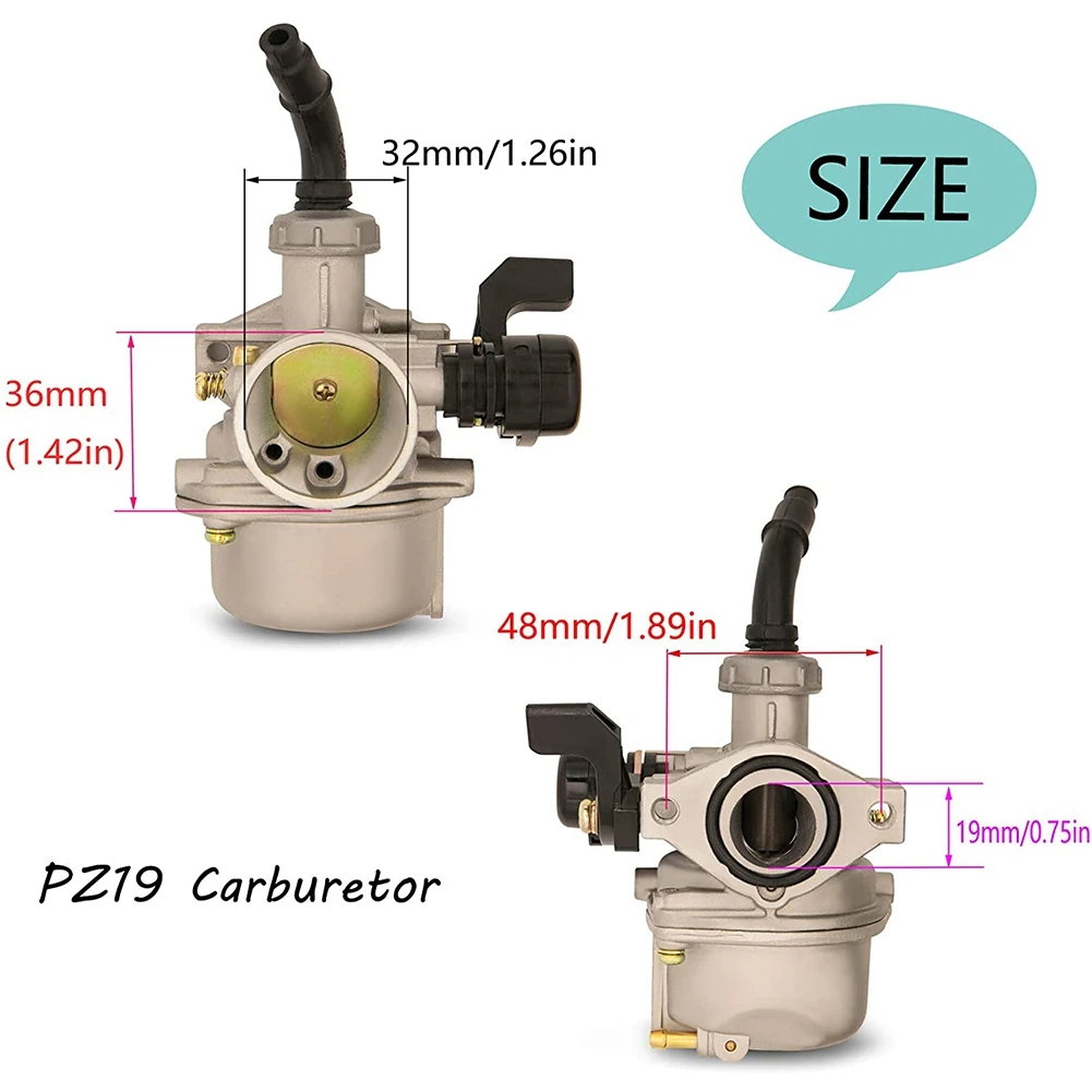 Карбюратор PZ19 КАРБЮРАТОР подходит для Honda CRF 50Cc 70Cc 90Cc 110Cc 125Cc мотоциклетный