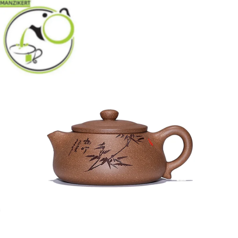 

240ml Raw Ore section Mud stone scoop Tea Pot creativity Yixing Purple Clay Teapots Chinese Tea ceremony Zisha Teaware Supplies