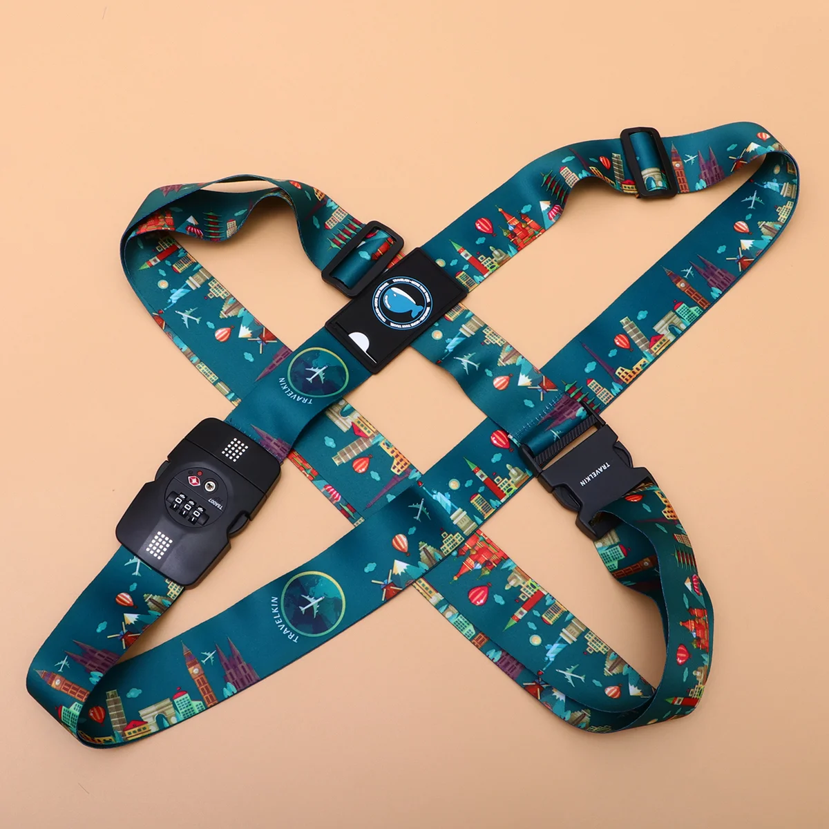 Luggage Strap Suitcase Belt Travel Package Wheels Accessory Lock Approved Rope Straps Personalised Bungee Tie