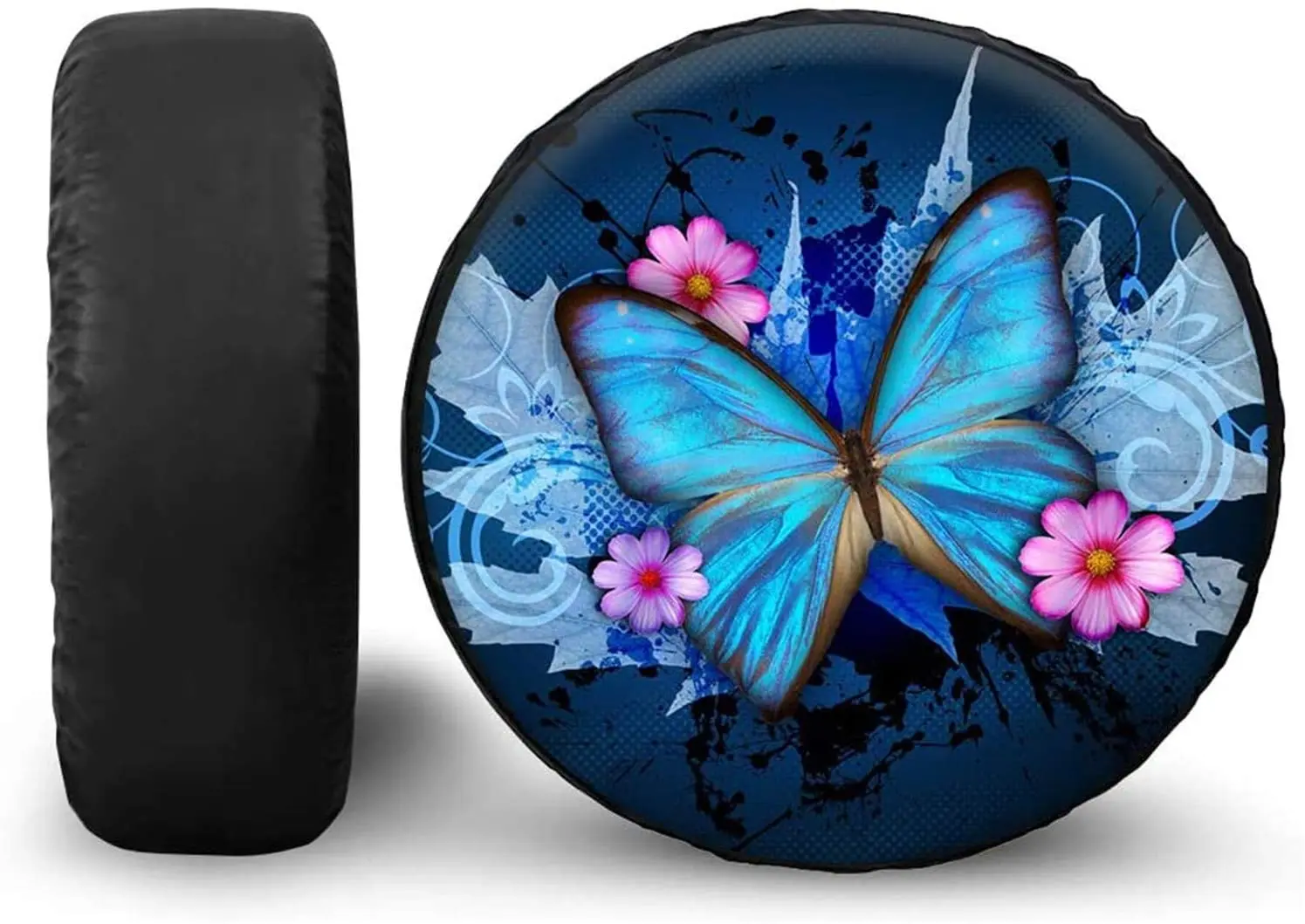 

Boatee Butterfly Print Spare Tire Cover Strenthy Wheel Covers for Trailer RV SUV Truck Camper Travel Trailer Accessories 14-19 i