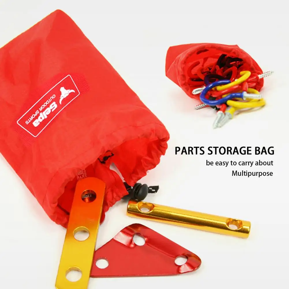 

Sundries Bag Wear-resistant Sundries Storage Bag Portable Carabiner Rope Gear Drawstring Pouch Accessories Organization