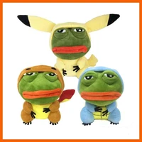 new anime peripherals pokemon pikachu cartoon miserable frog plush pillow decoration childrens toys christmas gifts fun ideas
