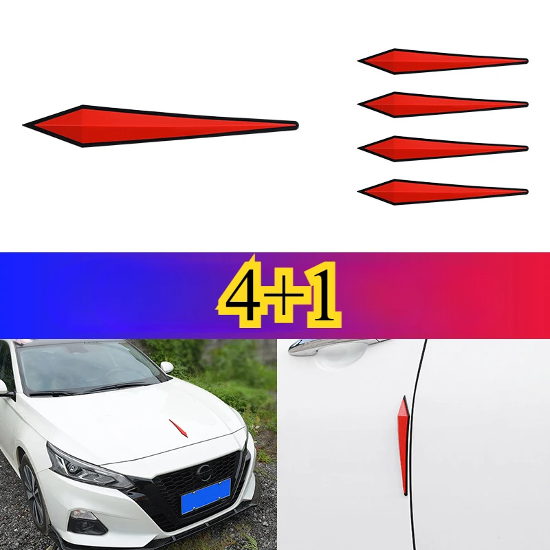 5 шт. защитная полоса для дверей автомобиля утолщенная ПВХ короткое зеркало