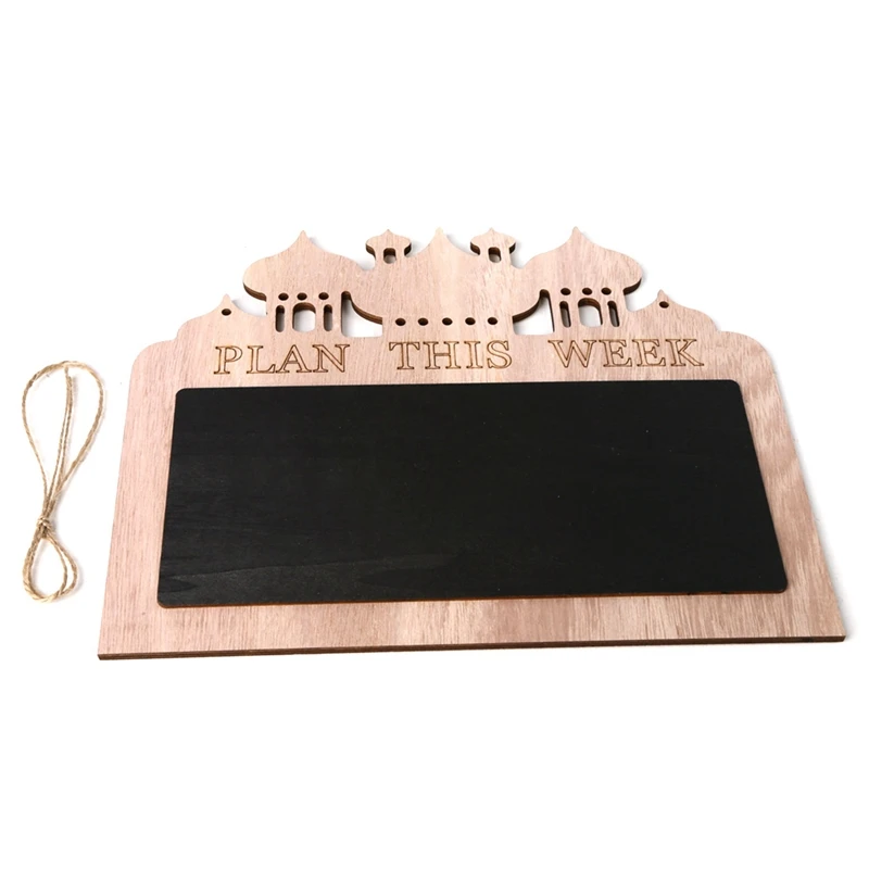 

Calendar Listing Wooden Eid Al-Fitr Countdown Blackboard Listing Home Decoration Wooden Craft Gift
