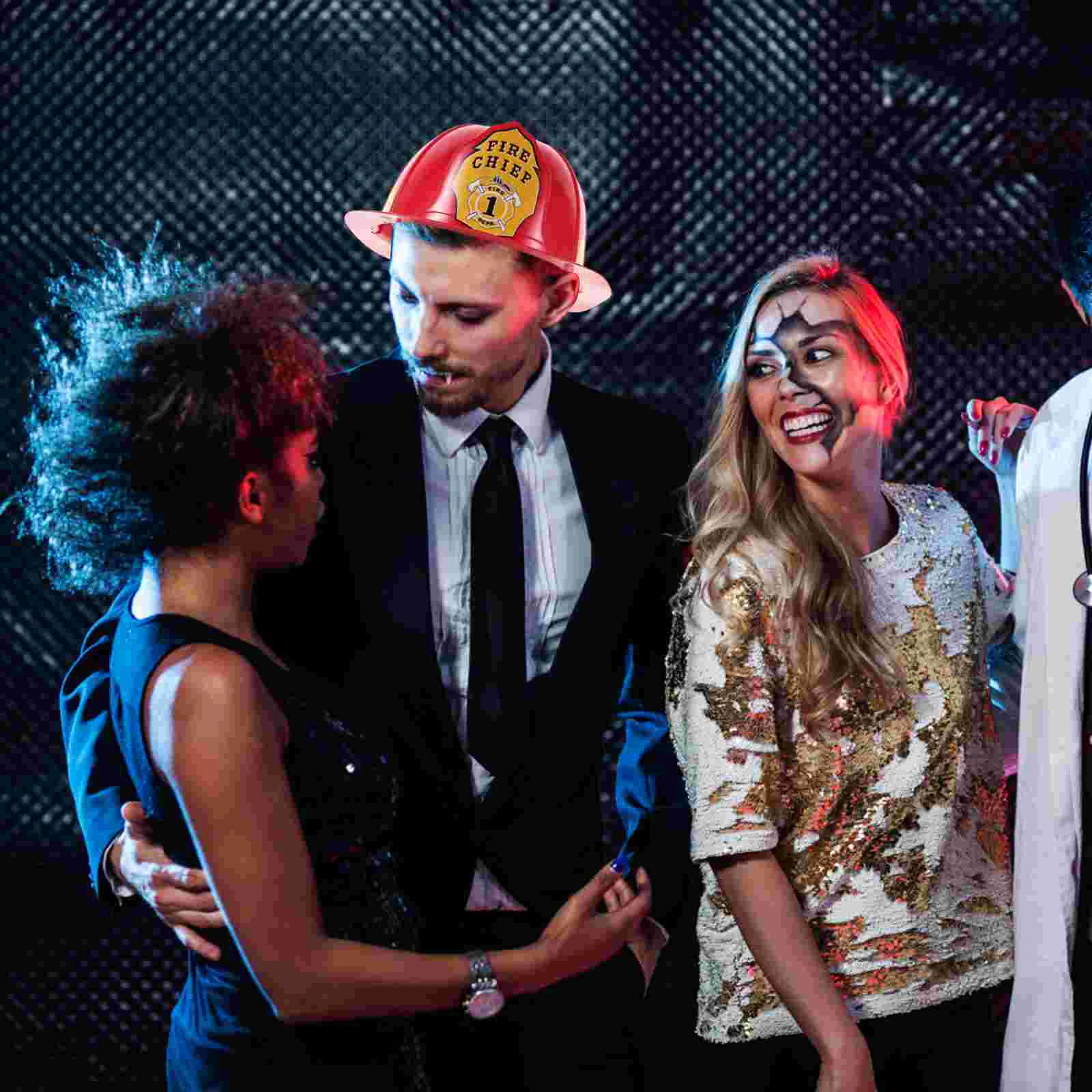 

Firefighter Hat Cosplay Accessories Fireman Costume Accessory Adult Toy Plastic