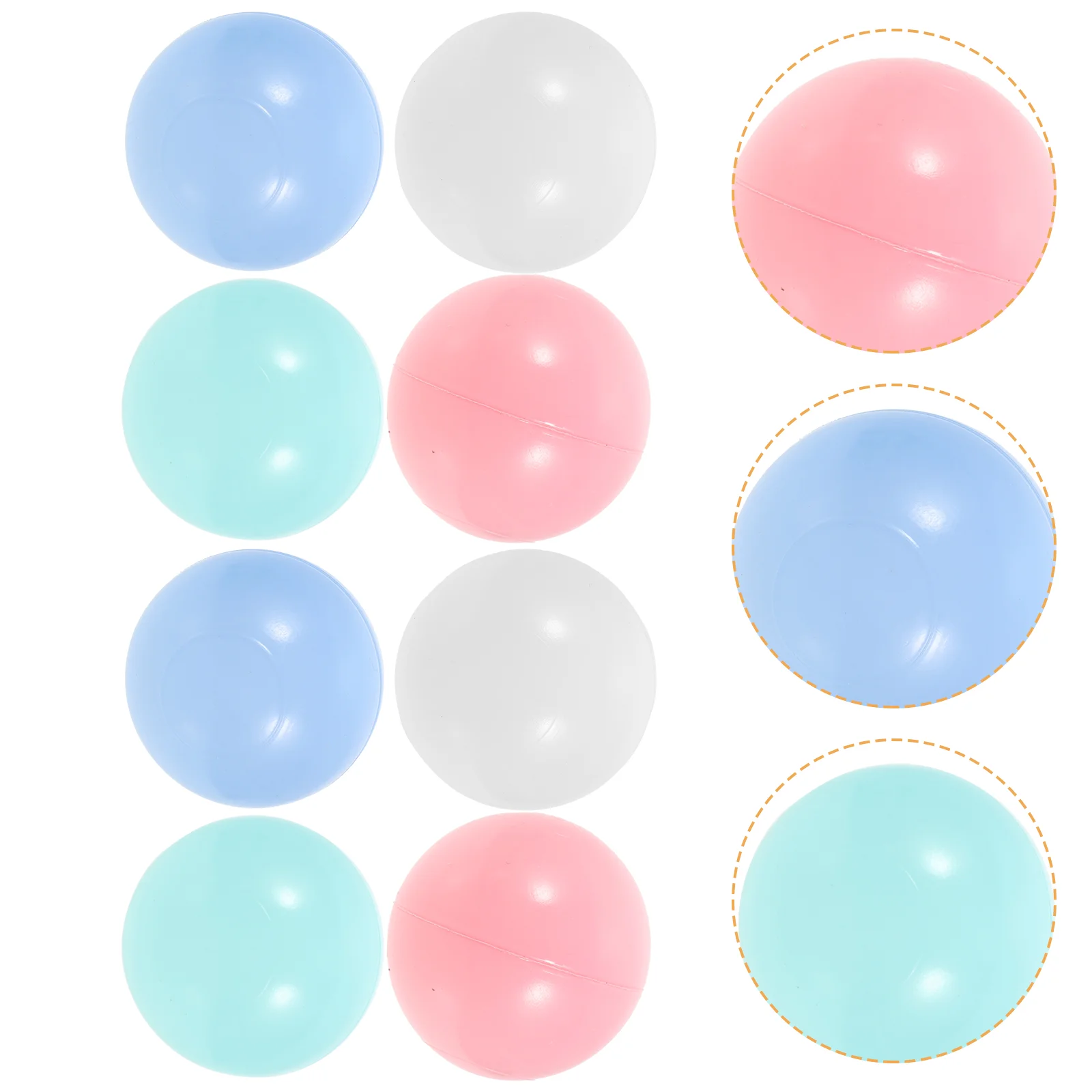 

50 Pcs Babies Toys Children's Ocean Ball Tent Mini Play Kid Plaything Plastic Toddler Balls Soccer for