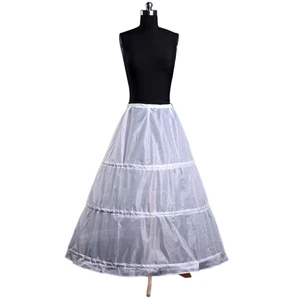 Image for Womens A-Line Full Length 3 Hoops Petticoat Weddin 