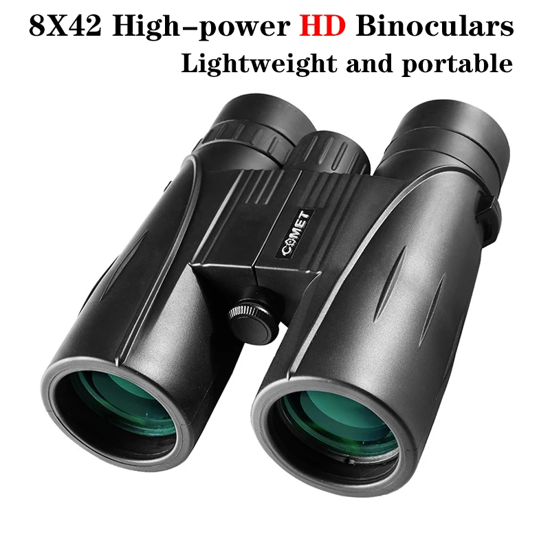 8X42 HD Powerful Binoculars Bak4 Professional Telescope FMC Low Light Night Vision Hunting Fishing Slingshot Camping Equipment