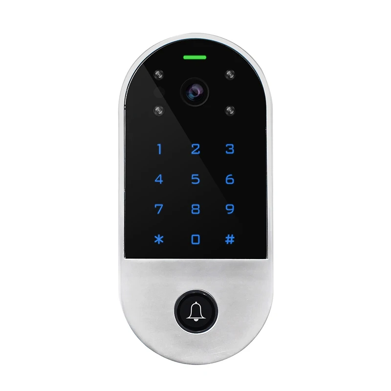 

WIFI Tuya Smart Video Intercom And Access Control Touch Keyboard With Doorbell EM Card Password Remote Unlock Access Control