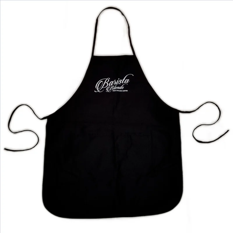 

Гибридный фартук для бариста, восемь часов, черный, с карманами