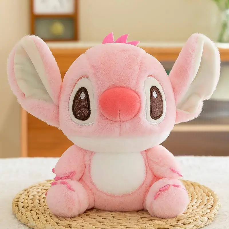 

Disney Plush Toys Stitch Dolls Kawaii Angel Cartoon Anime Cute Soft Stuffed Plushie 25Cm Pillow Kids Children Birthday Gifts