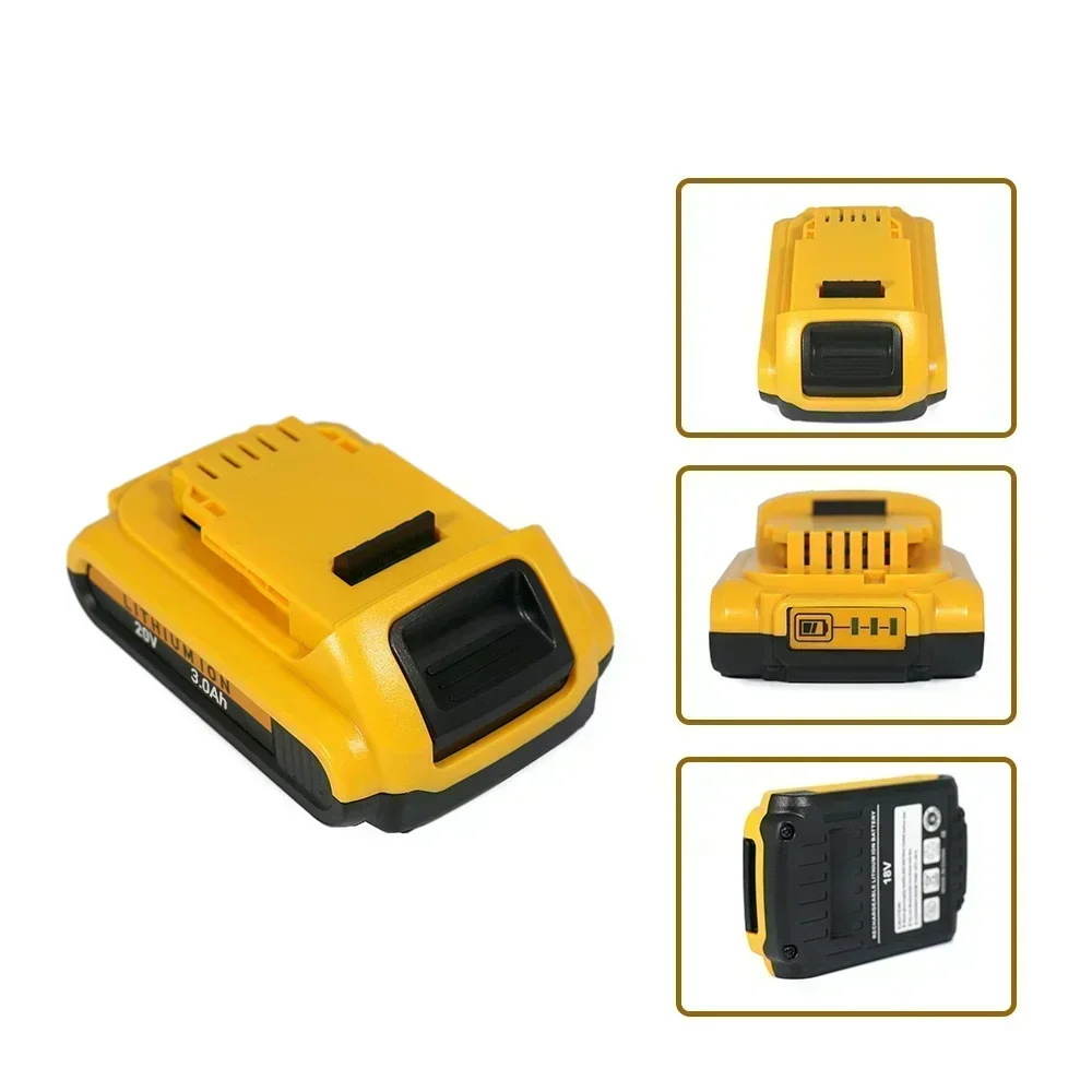 Литий-ионная аккумуляторная батарея DCB200 20 В 2000/3000 мАч для Dewalt DCB203 DCB181 DCB180 DCB200-2 L50