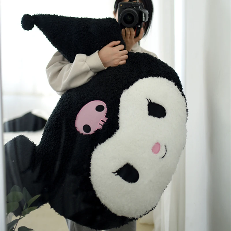 

Big Size Sanrio Kuromi Melody Cinnamoroll Plush Pillow Anime Stuffed Anime Cushion Girl's Room Decoration Xmas Gift For Kid Girl