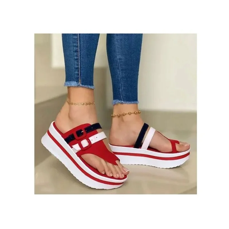 Women's Slippers Women Shoes 2023 New Wedge Platform Sandals Ladies Summer Clip Toe Casual Flip Flops Women Light Comfort Slides