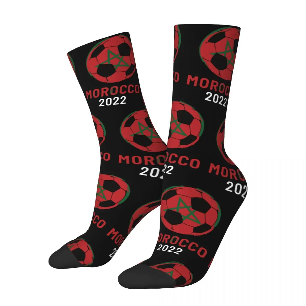 

Классные футбольные команды Марокко 2022, для фанатов футбола, для влюбленных, с принтом, короткие носки Merch, всесезонные милые короткие носки, впитывающие пот