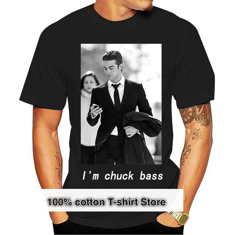 

I'm Chuck Bass T-shirt Celebrity Gossip Girl Ed Westwick Chuck and Blair Men T Shirt_100