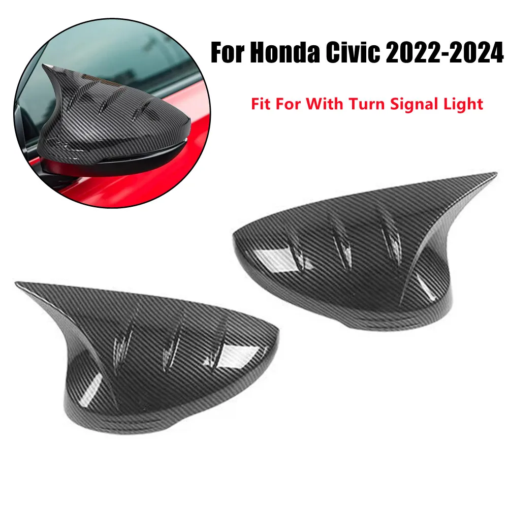 

Для Honda Civic 11 2022 2023 2024 ABS автомобильное боковое зеркало заднего вида крышка крыла внешняя дверь корпус наклейка накладка