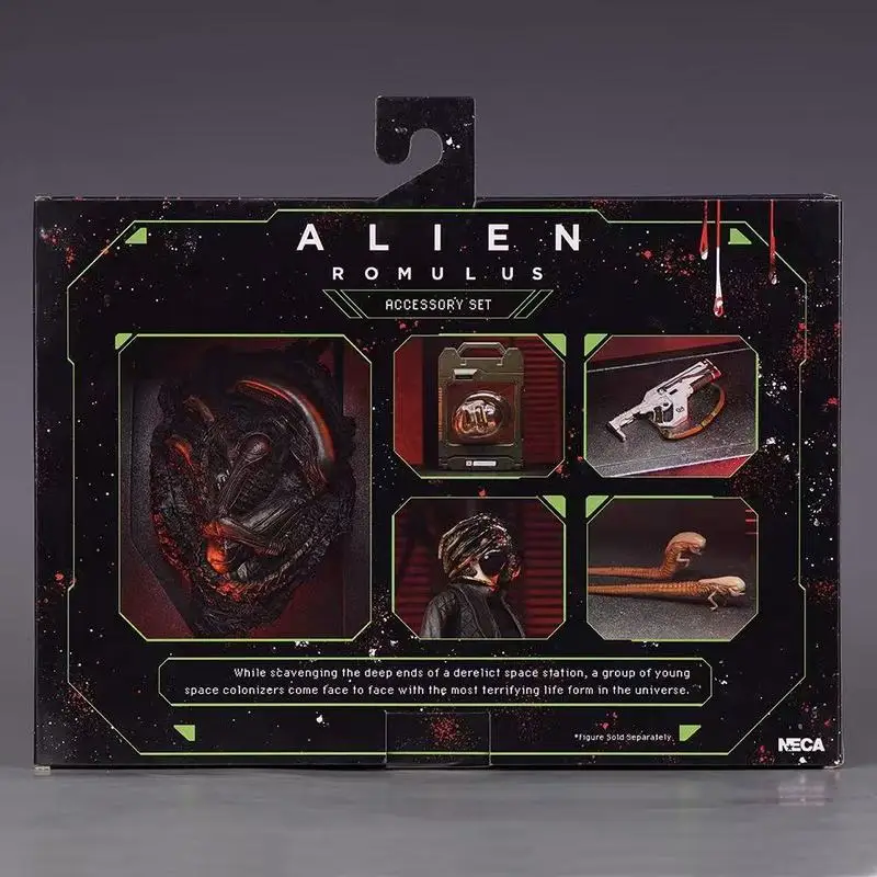 Фото Фигурка Neca Alien Romulus Xenomorph, 10 дюймов, полностью подвижная, с набором аксессуаров, для коллекционеров научно-фантастических фильмов и для демонстрации №3