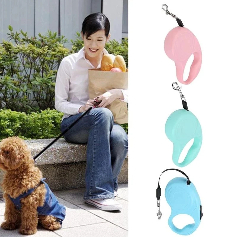 

3/5M Dog Leash Retractable Traction Rope Dog Cat Outdoor Dog Supplies Leads Adjustable Extending Leash Belt Pet Accessories