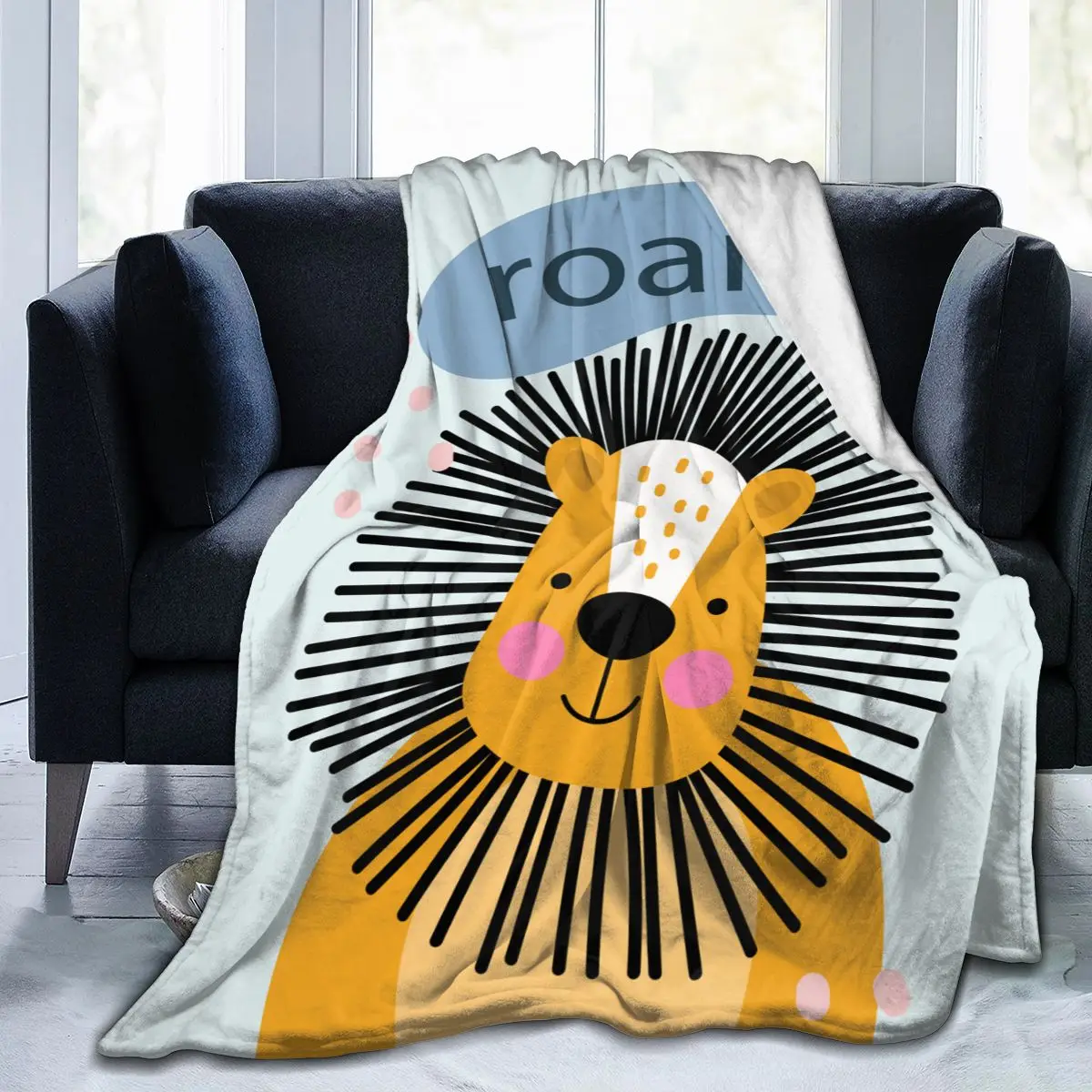 

Фланелевое Одеяло с милым львом, мягкое тонкое Флисовое одеяло, покрывало для кровати, дивана, домашний декор, Прямая поставка