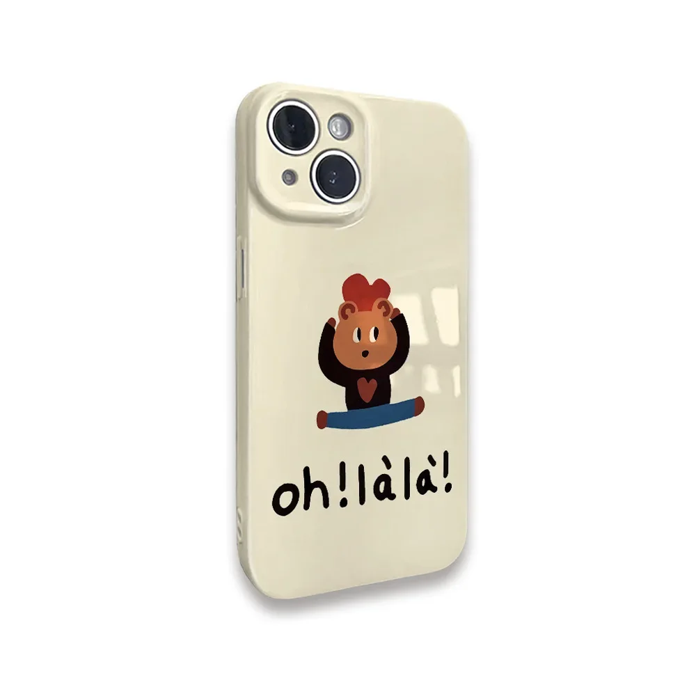 Забавный чехол для телефона с закругленными краями и матовыми IPHONE 15PRO MAX 14 13 12 11