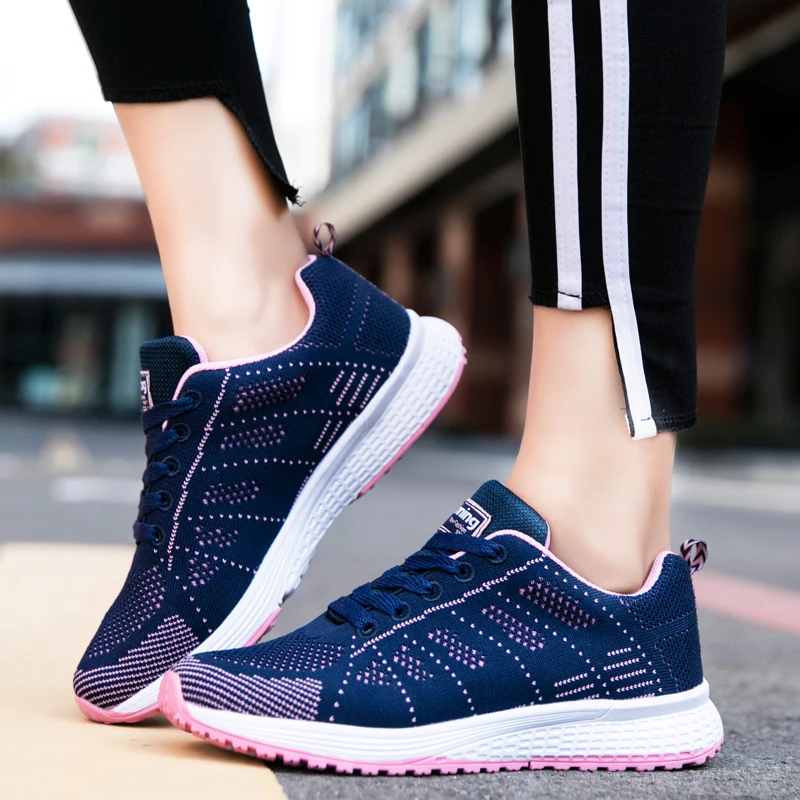 

2022 Spring Autumn Korean Fashion Sneakers Women Lace Up Casual Shoes Basket Femme White Black Sneakers Ladies Tenis Feminino