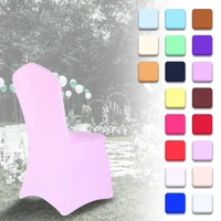 factory wholesale solid color chair cover stretch covers weddings decoration christmas banquet hotel party supplies