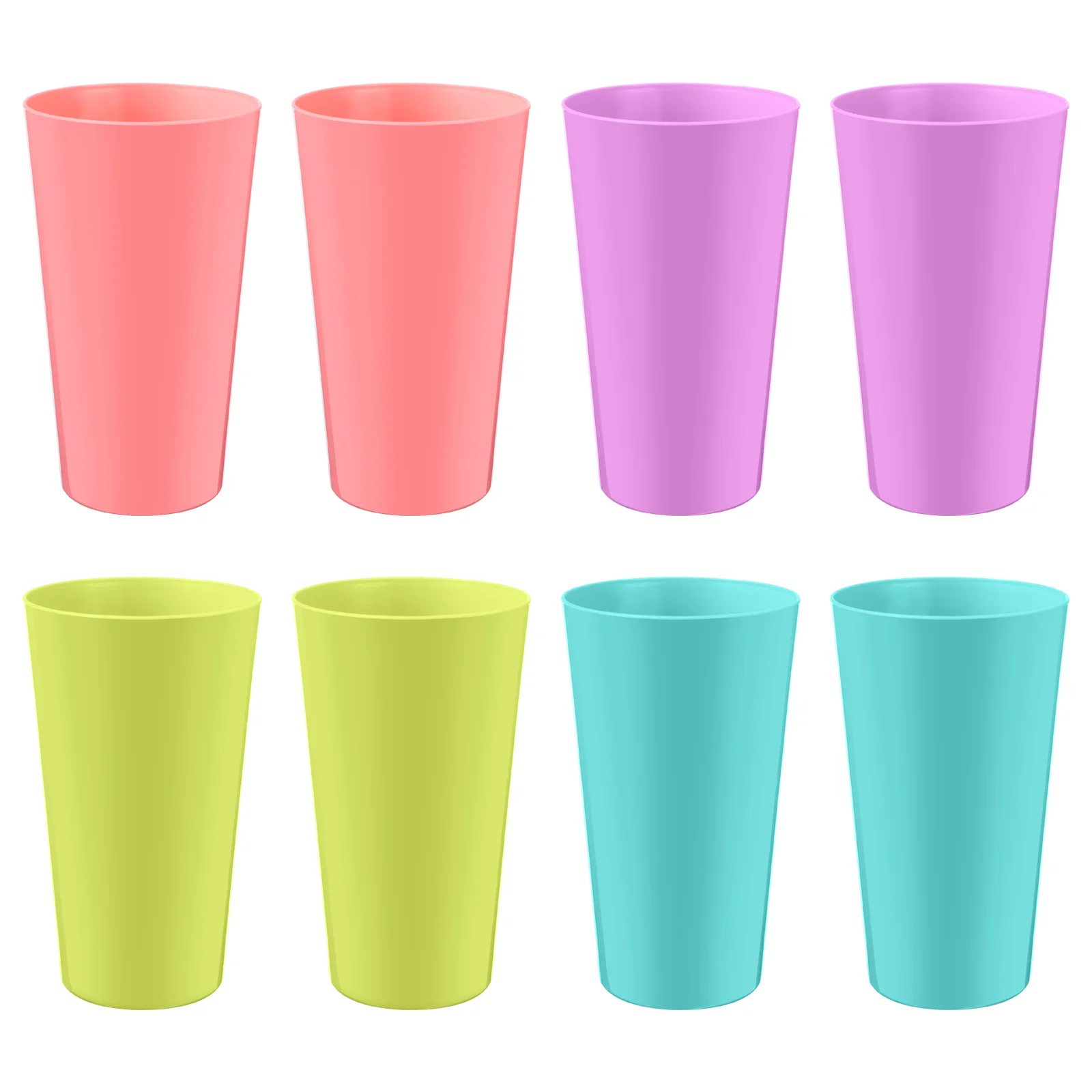 

WINOMO Water Drinking Tumblers Reusable Water Cups Plastic Cups Beverage Tumblers Household Cups (Mixed Color)