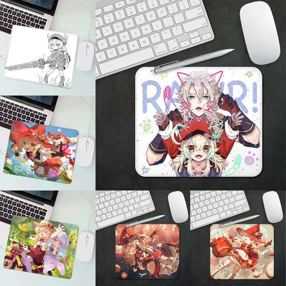 Klee Genshin Impact игровой коврик для мыши XS маленький ПК геймер украшение рабочего