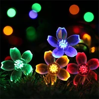 10m7m solar string christmas lights outdoor 1005020led 8mode waterproof flower garden blossom lighting party home decoration