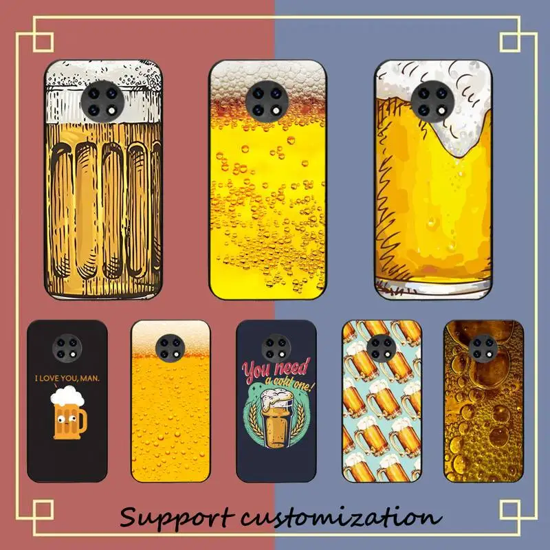 

World Beers Alcohol Summer Bubble Phone Case for Redmi Note 8 7 9 4 6 pro max T X 5A 3 10 lite pro