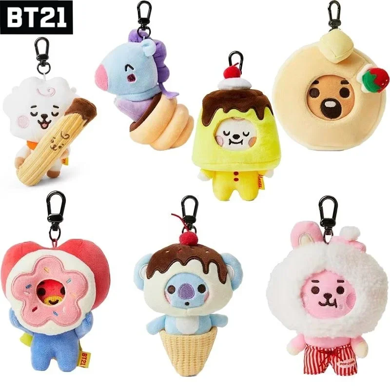 BT21 популярный аниме Kawaii COOKY KOYA плюшевый брелок-подвеска 10 см маленькое животное