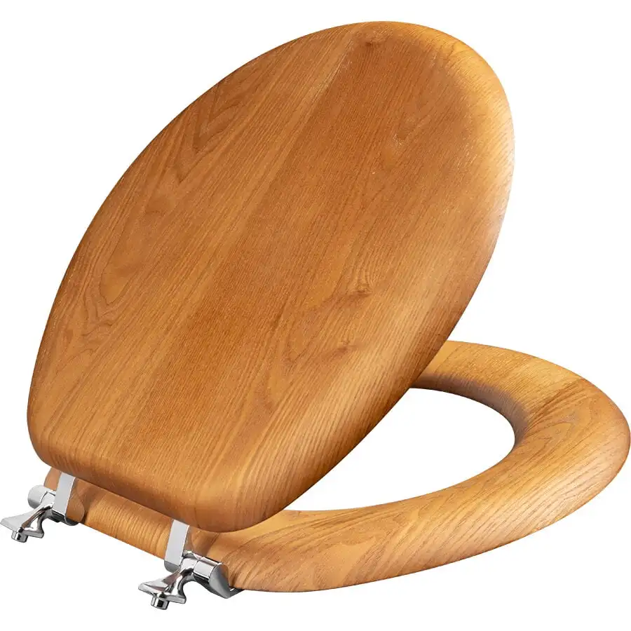 In Natural Oak With Chrome Hinge