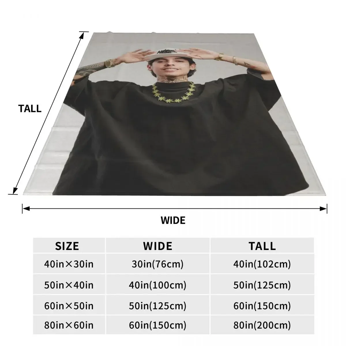 Фланелевое Дорожное Одеяло N-Natanael Canos Мексиканский Рэп-художник Мягкое Прочное