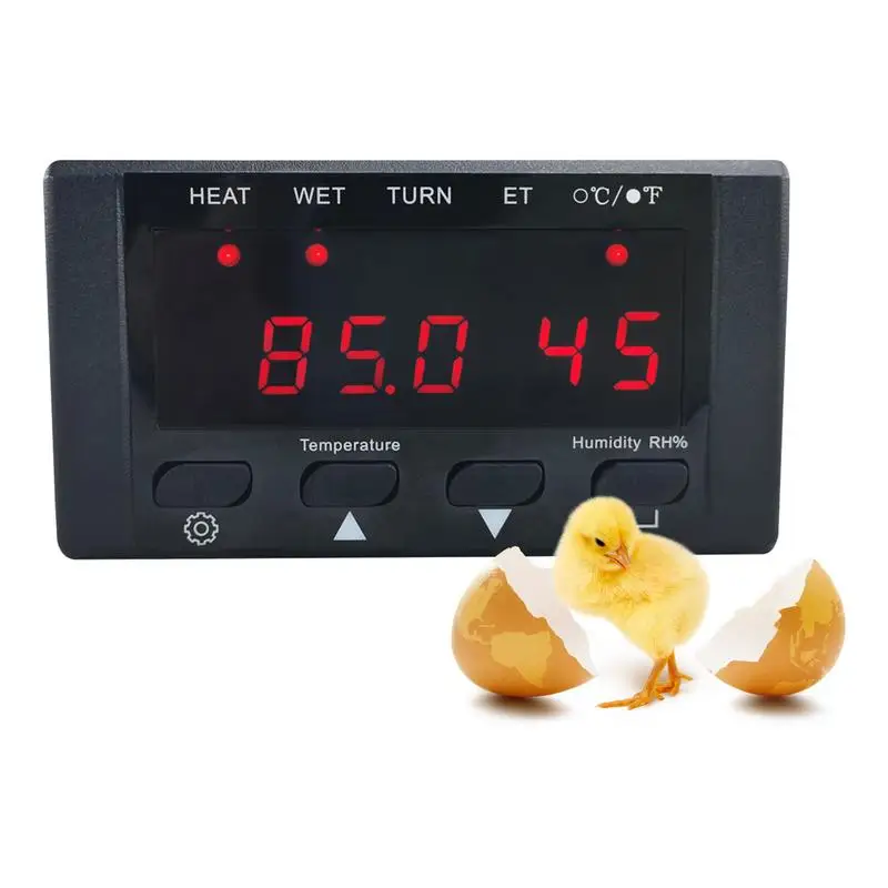 

Digital Thermostat AC110-220V Temperature Controller Humidity Regulator For Incubator Celsius Display With Sensor