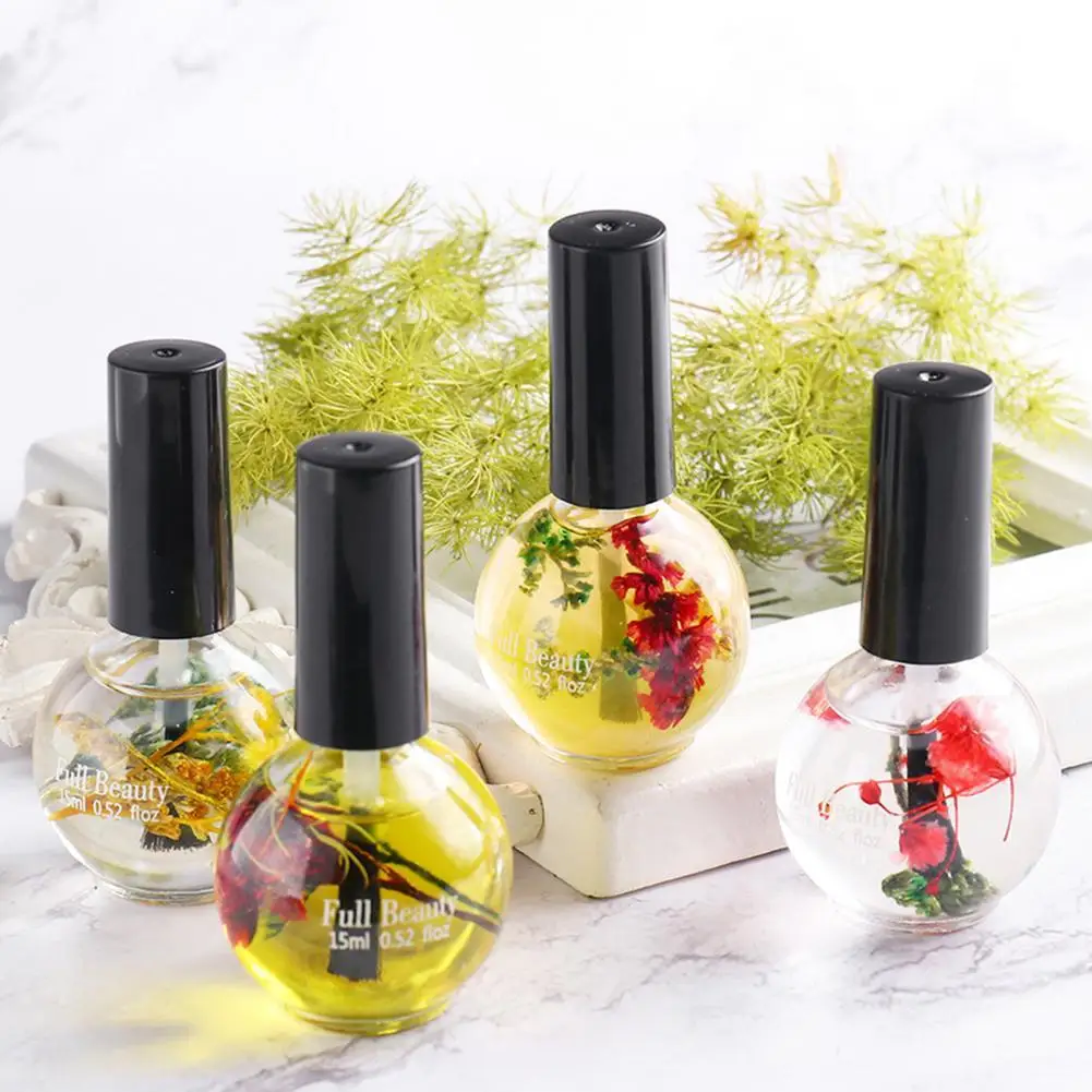 

15ML Helpful Fingernail Treatment Mild Effective Dried Flowers Extracts Fingernail Treatment Nursing Liquid