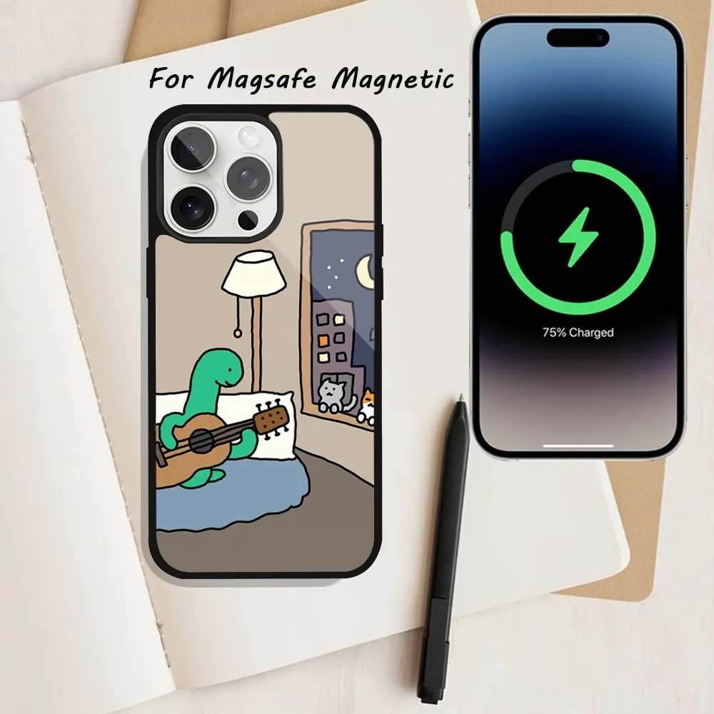 Милый Чехол Для Телефона J-Joguman Studios iPhone 15/14/13/12/11 Pro Plus Max Magsafe — Совместимость С