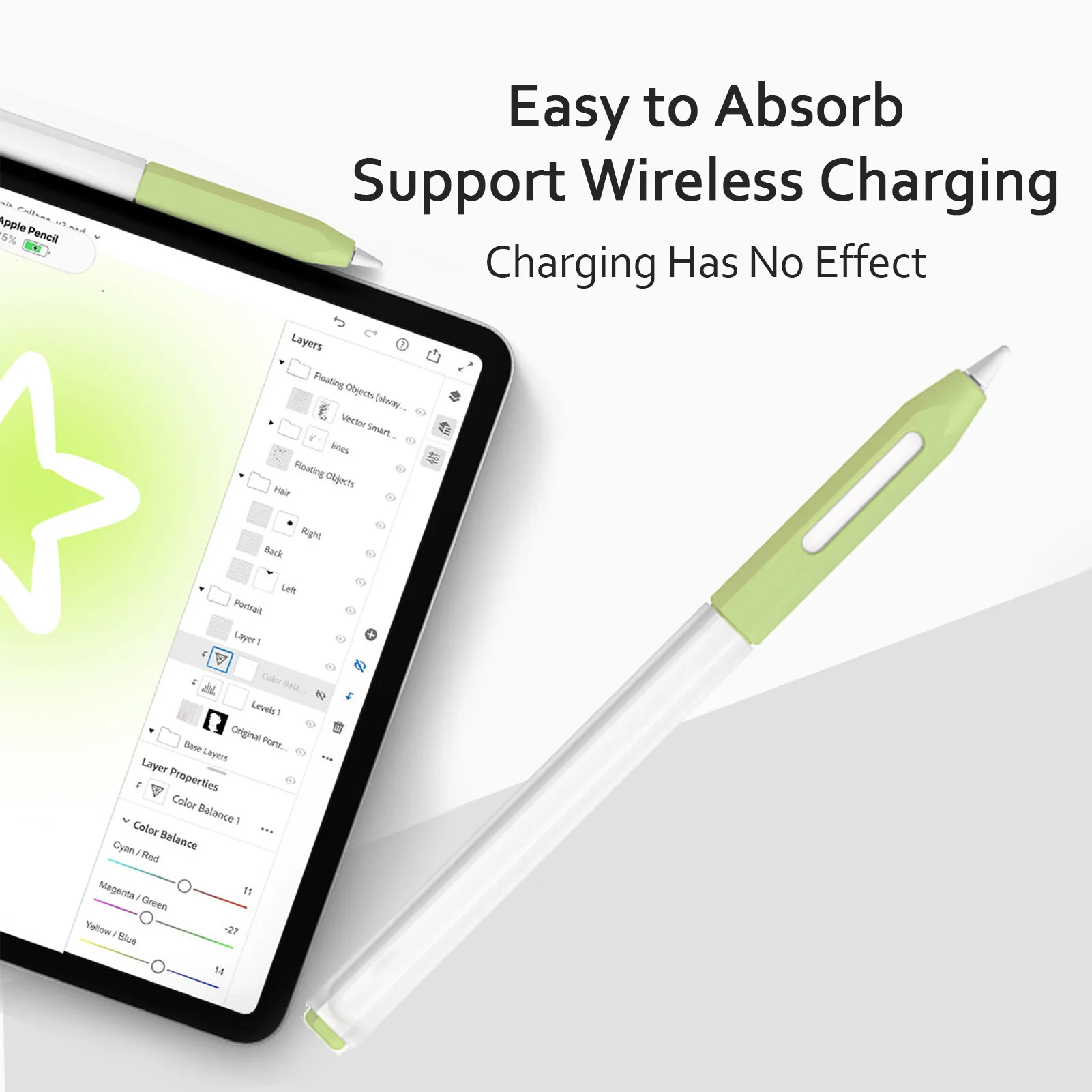 Чехол для Apple Pencil в виде рукава, защищающий Ваш карандаш. Силиконовый мягкий защитный чехол, совместимый со вторым поколением Smart Pencil.