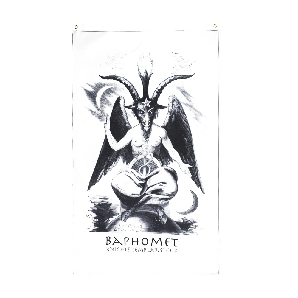 

Xiangying 90x150cm Satan Baphomet Knights Templar's God Flag