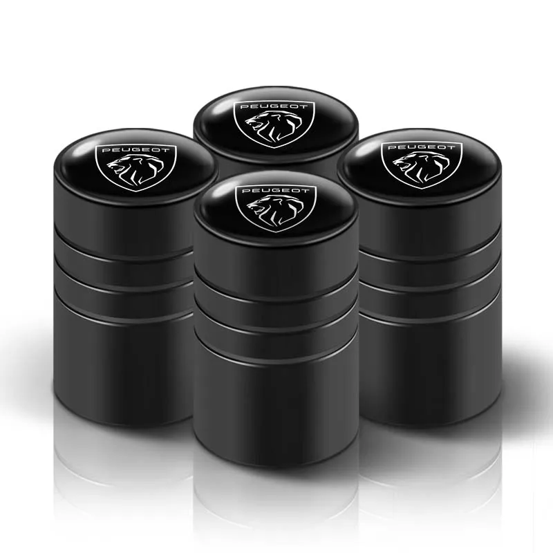 

4 шт., металлические колпачки для воздушных клапанов для колес автомобиля, пылезащитные колпачки, болтовые аксессуары для Peugeot 206 307 308 3008 206 207 208 407 408 508 2008 107