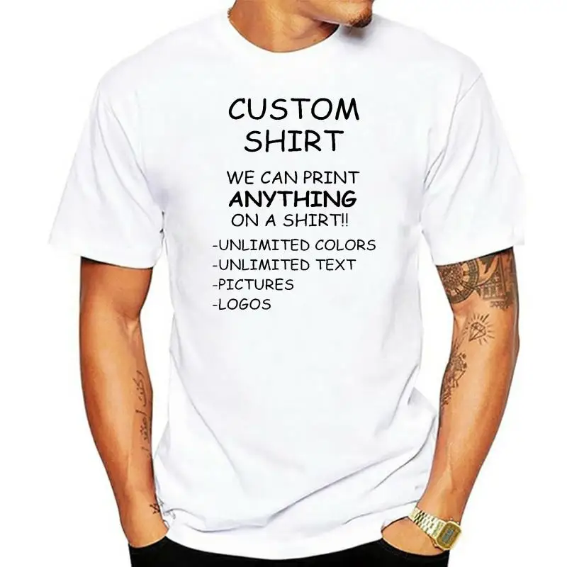 

Персонализированная футболка на заказ, печать с вашим фото, текстом, логотипом любой новый