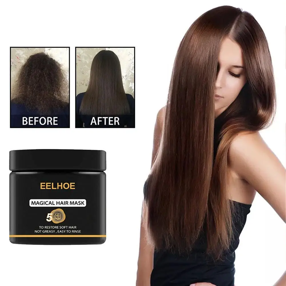 

Маска для волос EELHOE, 50 мл, кератиновая волшебная, мягкая, лечение волос, Здоровье волос, уход за волосами, восстановление, сухость и сглаживание